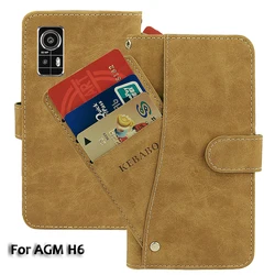 Vintage Leather Wallet AGM H6 Case 6.56