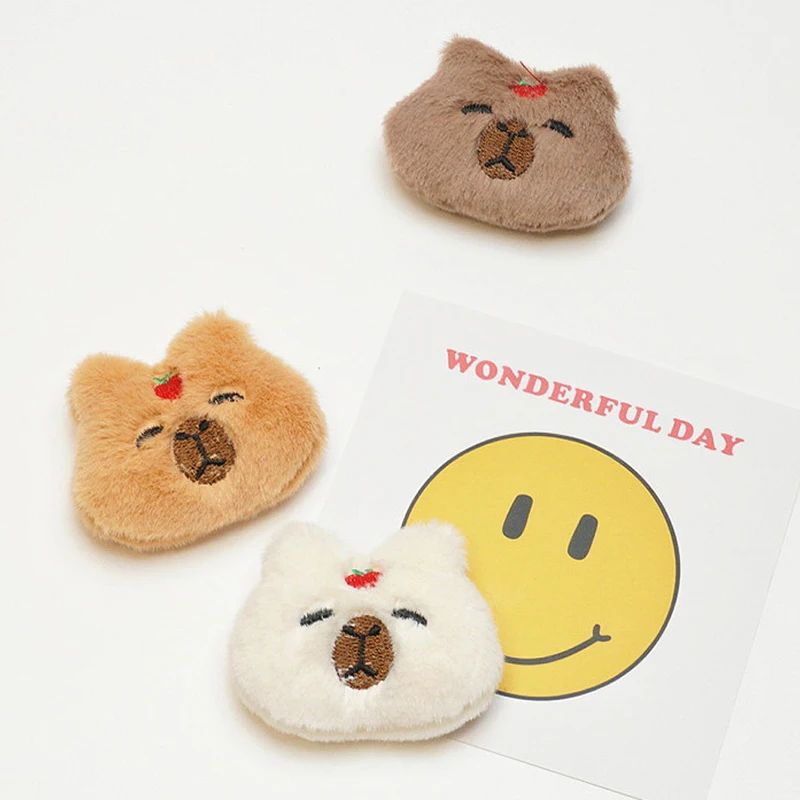 Cute Cartoon Capybara Plush Doll Soft Stuffed Animal Doll Lovely Plush Toys For DIY Brooch Decor Accessories