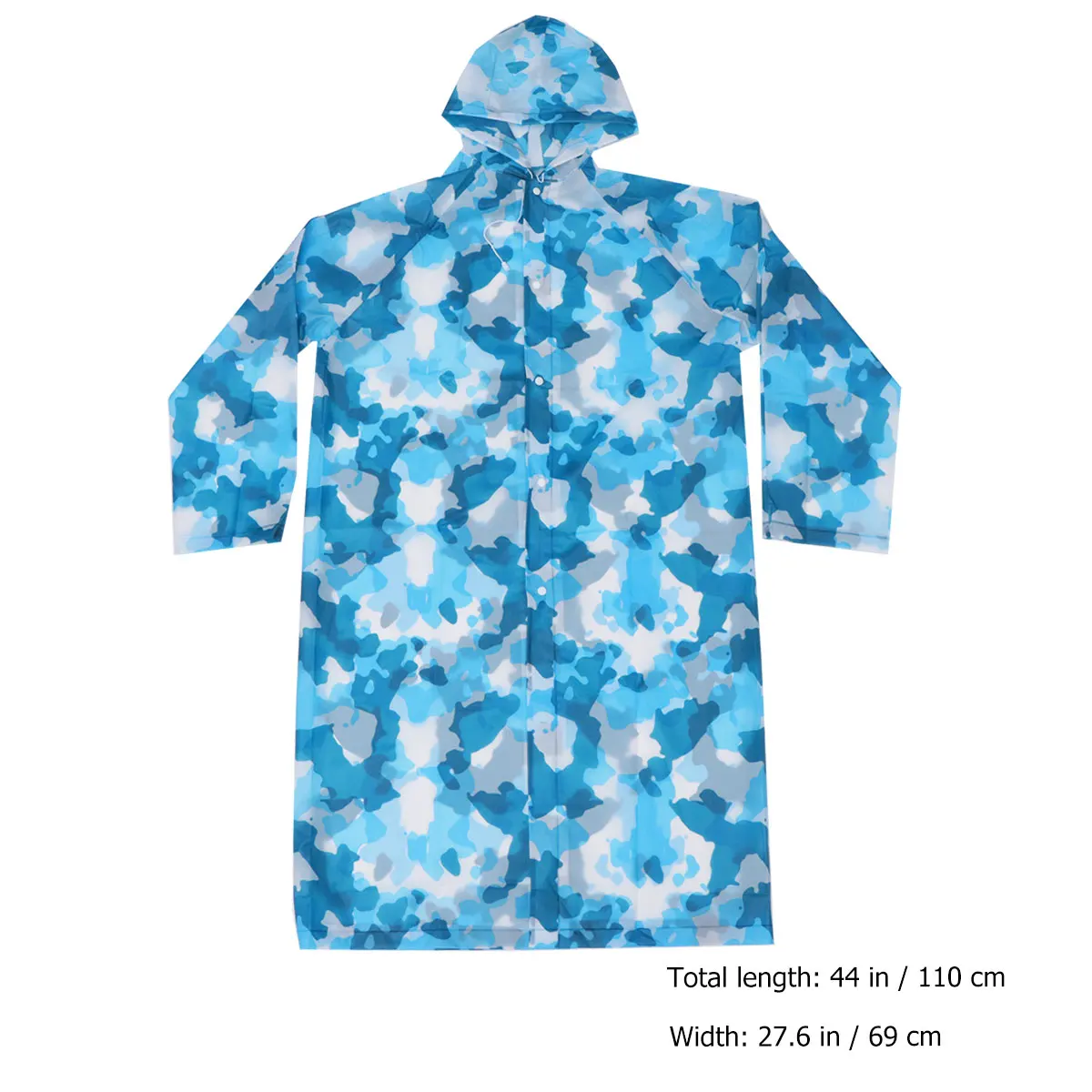 

Thickened Raincoat Poncho Outdoor Rainwear Adult Blue Lightweight Portable Camping Hiking Waterproof Travel Suit Pratical