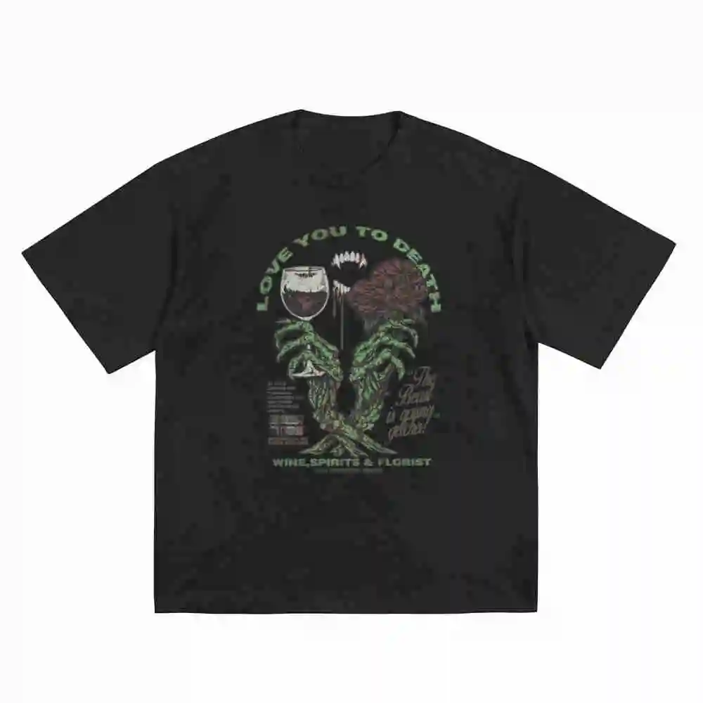 Negative Wallpaper Short Sleeve Tee 100% Cotton T-Shirt