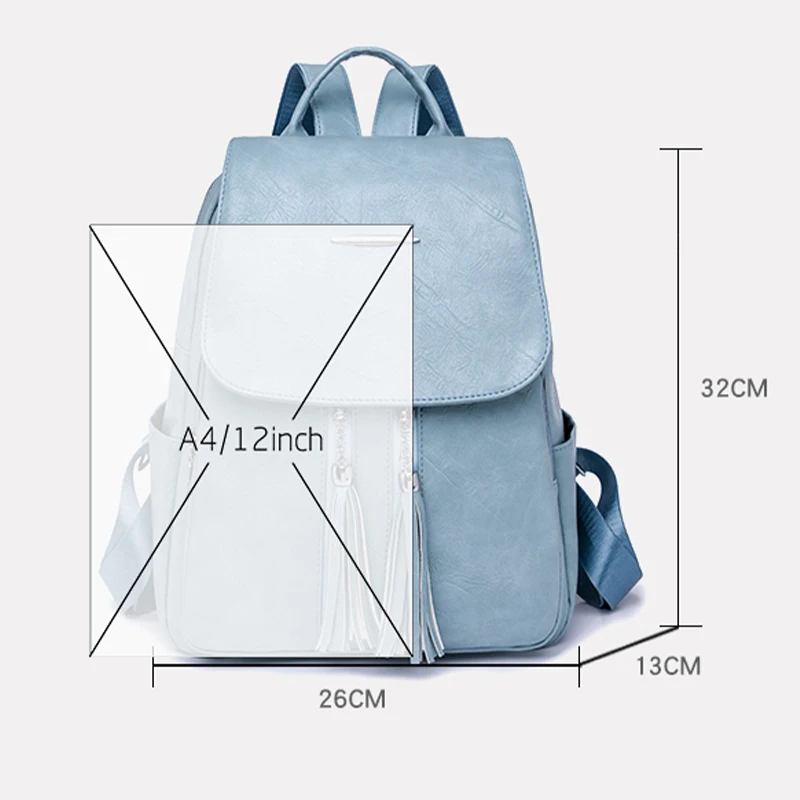 4 Color Optional Bags Girl Travel Kapsack Fashionable Solid Color PU Leather Backpacks Luxury Women\'s Designer Brand Mochilas