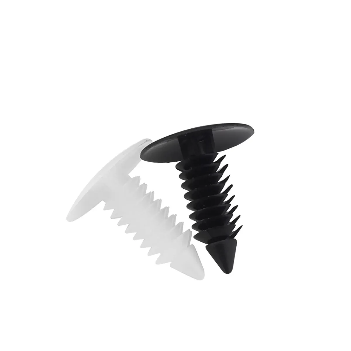 

Black White Nylon Tree Shaped Automotive Rivets Automotive Push Type Plastic Snap Rivets