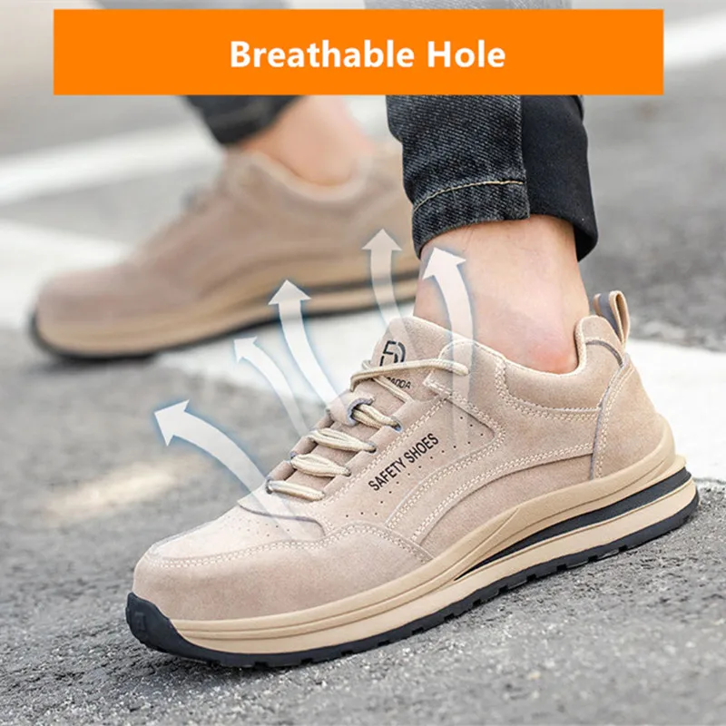 anti spark anti scalding safety shoes for welder protective shoes anti puncture suede work shoes anti slip work safety sneakers