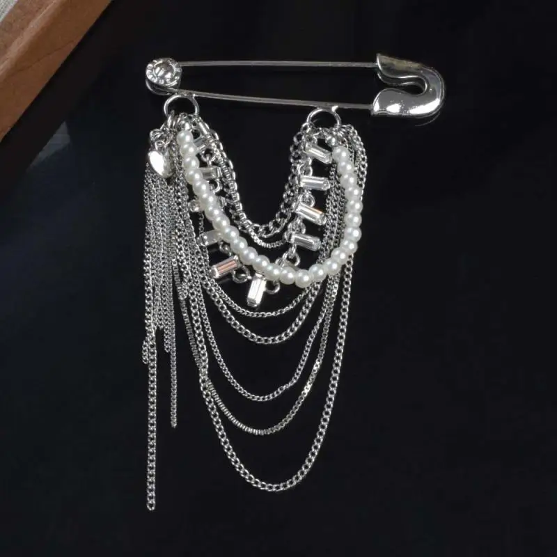 Винтажные броши с кисточками и жемчугом, изысканный костюм, пальто, аксессуары для одежды, элегантные булавки для женщин, универсальный простой корсаж, подарки