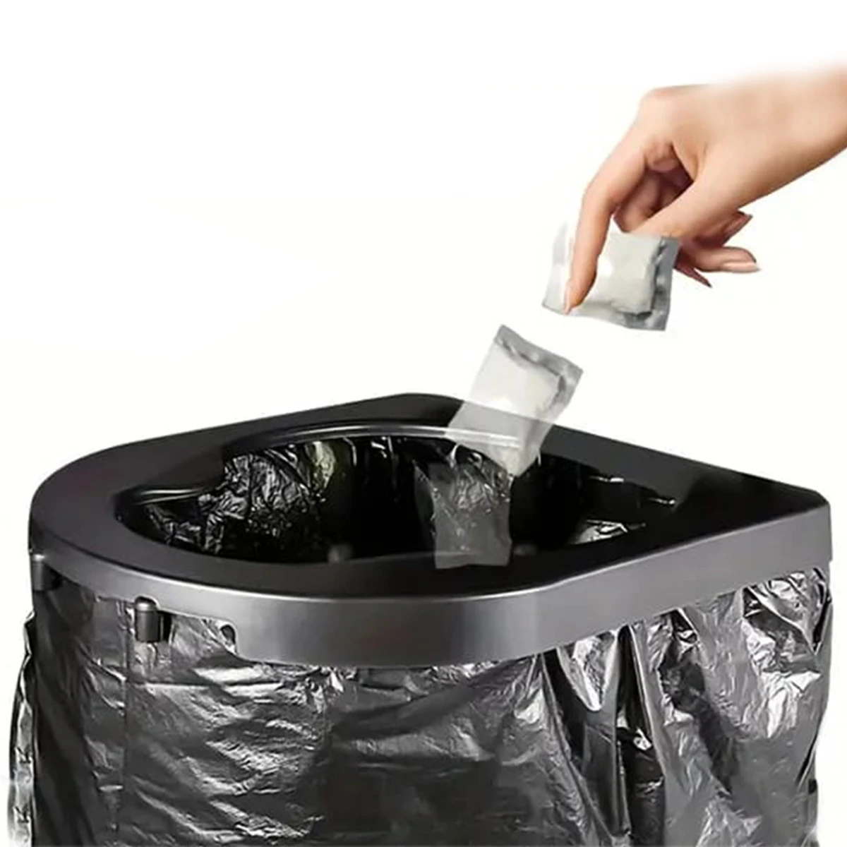 Kein Auspacken Nötig - [Tragbar | [Saugfähiger Hocker] Tragbare Outdoor-Toilette, Camping-Toilettenpapier in Beuteln, praktisch für den Außenbereich. – Detail 9