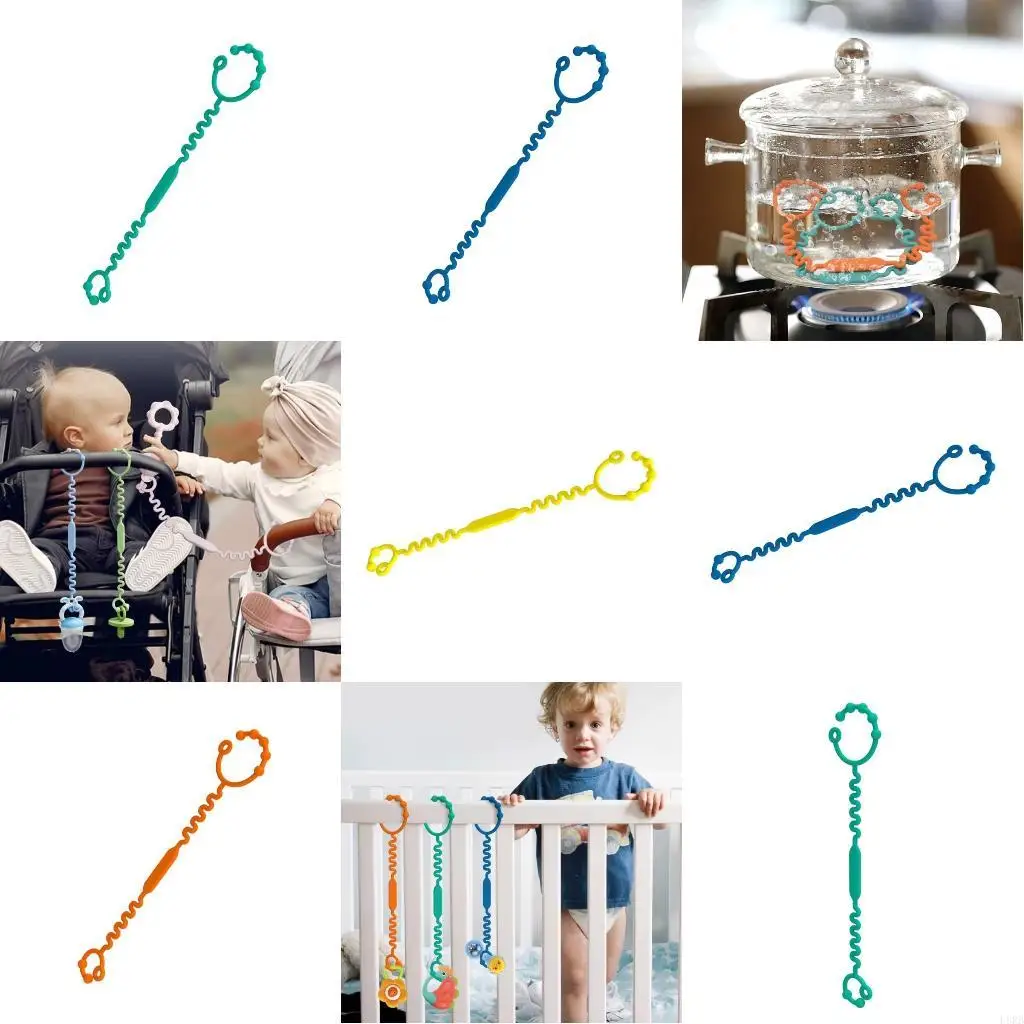 

Uprgades Силиконовый детский ремень для снаряжения, удобный держатель для бутылочек и игрушек, красочный поводок для детской для
