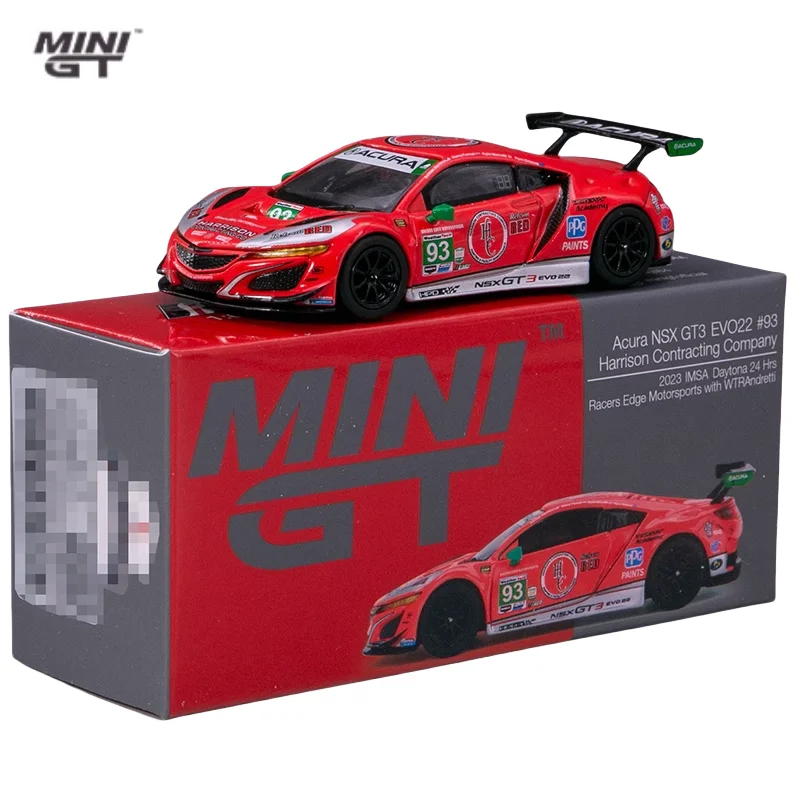 1:64 Honda Acura NSX GT3 EVO22 Sports car #617 alloy die cast simulation car model, boys' toys,children's holiday birthday gifts