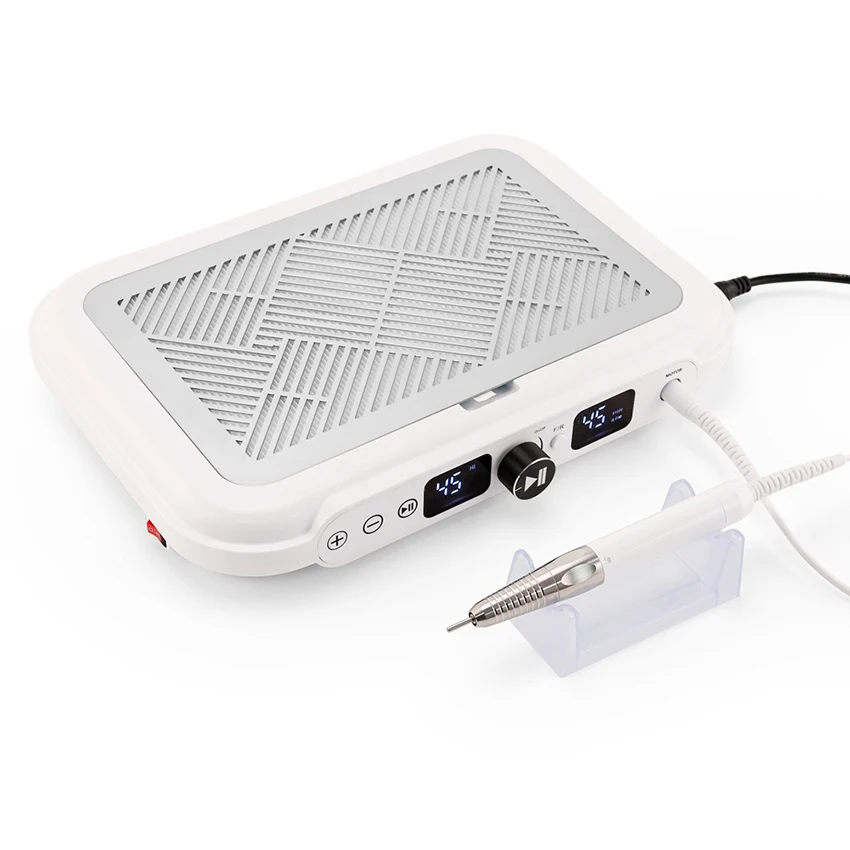 

170W Powerful Electric Nail Dust Collector with 2 Fans Strong Suction Cleaner with Brushless Nail Drill Nail Dust Collector