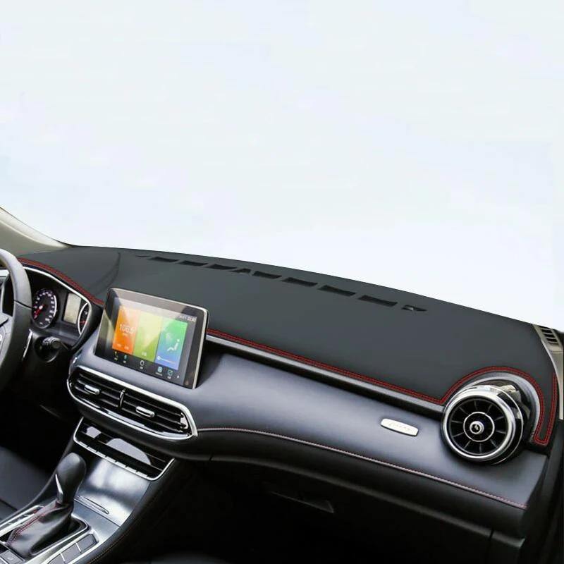 Leather Dashboard Cover Leather Dash Mat Anti-Glare Dashboard Pad For MG HS ZS 2017 2018 2019 2020 2021 2022 2023