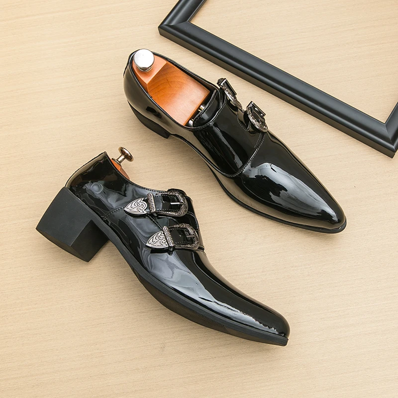 

Весенняя итальянская брендовая черная обувь в стиле барокко, мужская кожаная обувь, мужская деловая повседневная обувь, мужские коричневые модные ботинки на толстой подошве