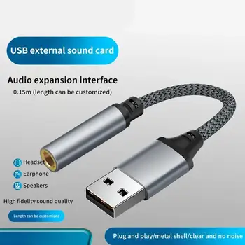 USB a Jack da 3.5mm scheda Audio esterna USB adattatore 2 In 1 interfaccia 3 5mm per auricolari auricolare Computer PC Laptop PS5 Audio X6F6