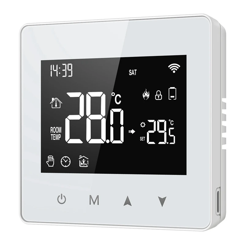 

Tuya Wifi Thermostat Smart Home Battery Powered Temperature Controller For Gas Boiler Works With Voice Assistant