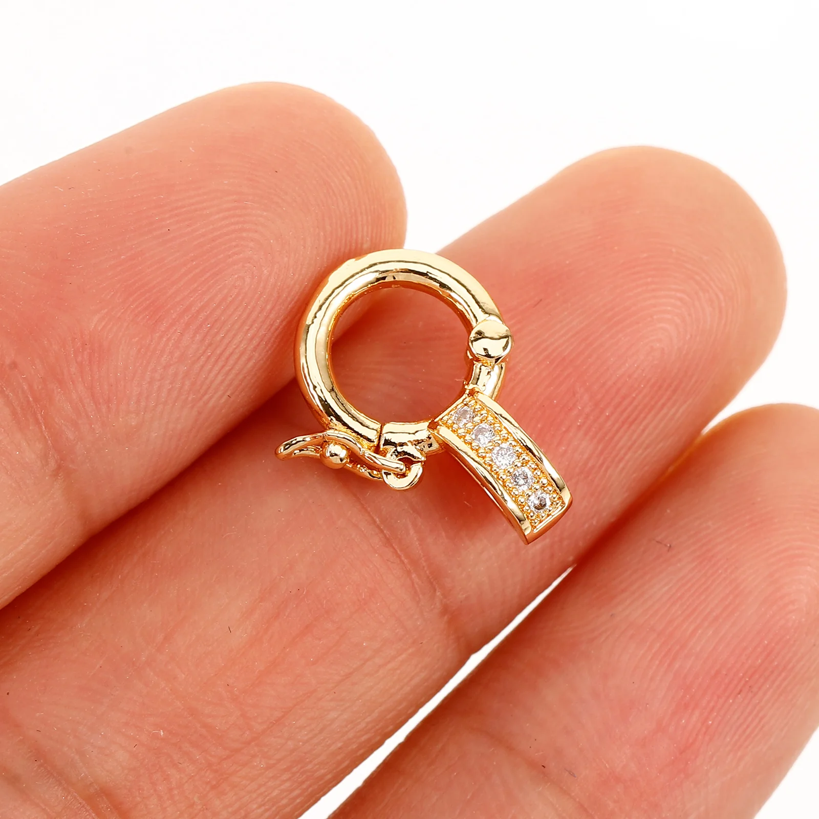 

5pcs Universal Metal Necklace Clasps DIY Jewelry Clasps Silver Small Connector Necklace Bracelet Extenders Decorative Parts