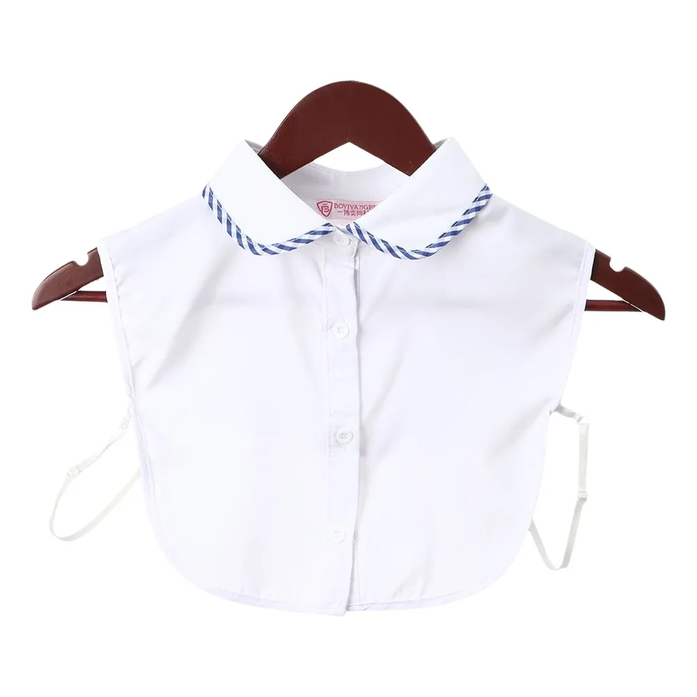 

Женская и мужская хлопковая кружевная блузка с лацканами, топ, накладной галстук, аксессуары для одежды, рубашка с искусственным воротником