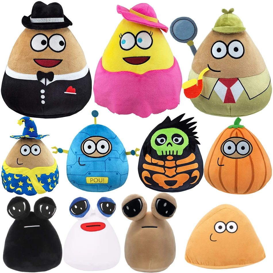 22cm Anime Game The Maw Pou Plush Toys Kawaii Cartoon My Pet Alien Pou Doll Soft Stuffed Pillow Children Birthday Xmas Gifts