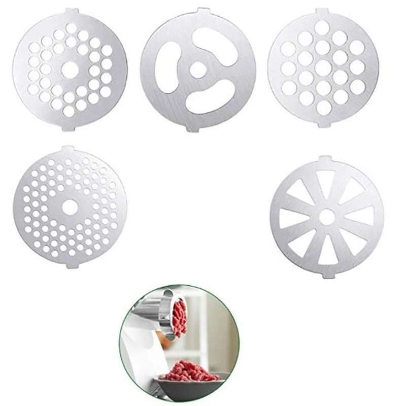 1Pc Stainless Steel Knife Net Blade Enema Cutter Disc Orifice For Meat Food Cutting Grinding Plate Meat Grinder Accessories