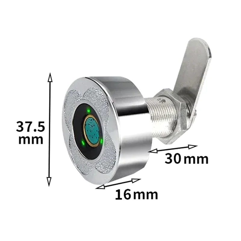 A23F-Smart Fingerprint Drawer Lock - Electronic Double Door Cabinet Security Suitable For Wardrobes Shoe Cabinets Mailboxes