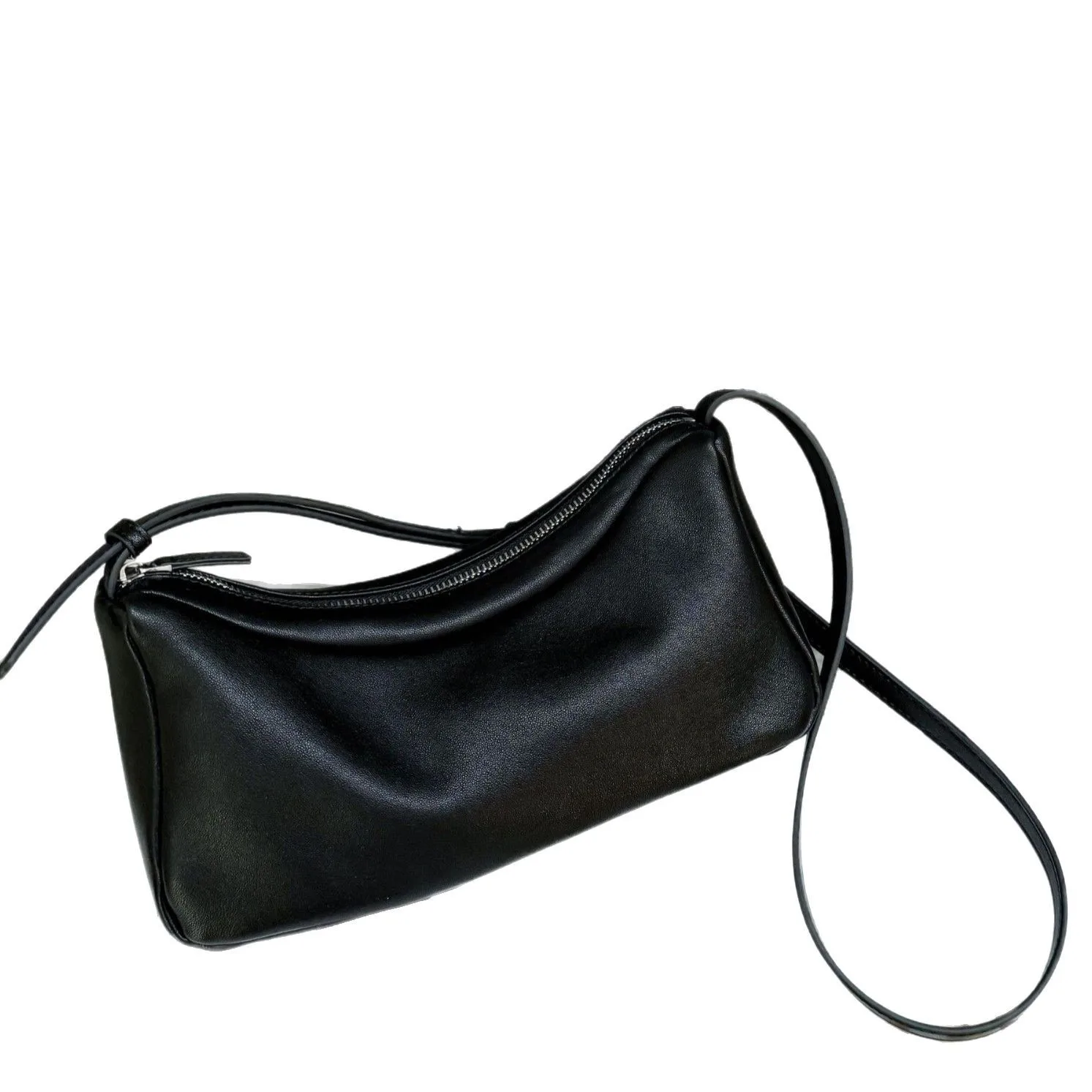 حقيبة نسائية للهاتف المحمول بكتف واحد من جلد البقر المحبب الأعلى لعام 2026، حقائب تسوق بسيطة ذات سعة كبيرة