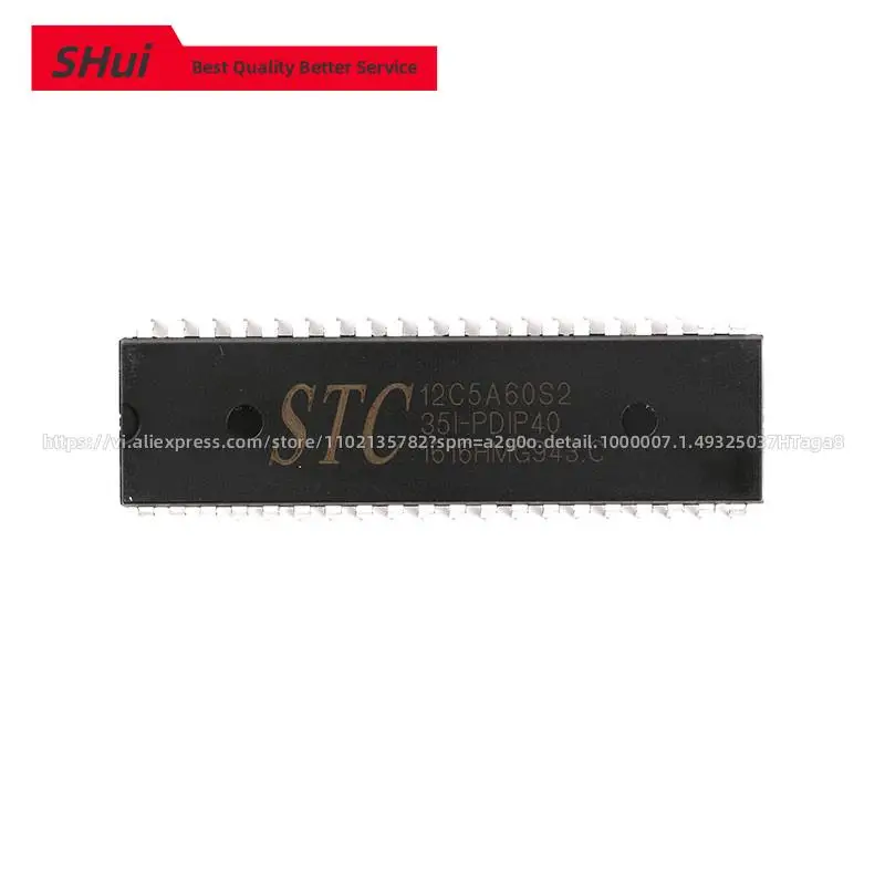 STC STC12C5A60S2-35I-PDIP40 Multi-Serial 8051 Single-Chip Microcomputer ISP EEPROM Micro Computer In Line