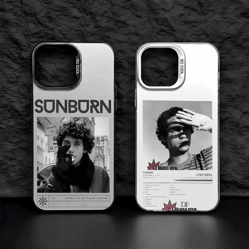 Funda para Teléfono del Cantante Pop D-Dominic F-Fike, iPhone 11/12/13/14/15/16/17 Pro Max, Aurora TPU, Antigolpes, Delgada y Elegante
