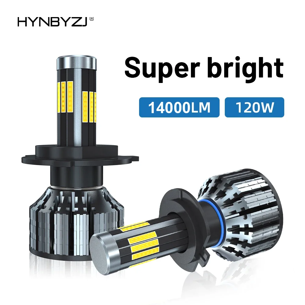 

HYNBYZJ 4/6/8/10/12 Sides H7 H4 Car LED Headlight Light 360 Degree H1 9005 9006 H8 H11 H9 Auto Headlight Lights Bulds 6000K 12V