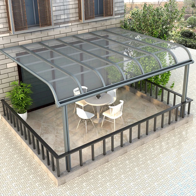 Outdoor Awnings Garden Patio Polycarbonate Roofs Cover Aluminum Balcony Roof Awning Terrace Rain Canopy