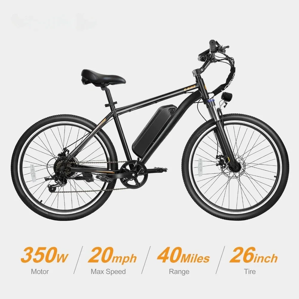 

Electric Bike for Adults with 360Wh Removable Battery,350W Brushless Motor 40Miles 20MPH Commuting Electric Mountain Bike