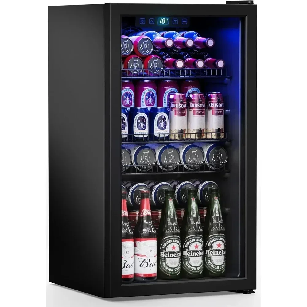 Mini Fridge,1.77, 2.6, 3.2 Cu.Ft Freestanding Mini Fridge Cooler Adjustable Shelves & Digital Temperature Display for Soda, Wine