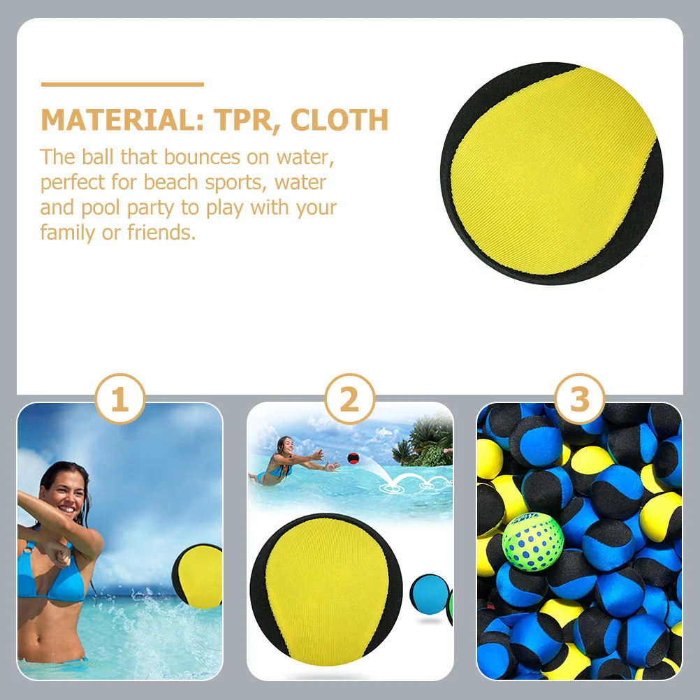 Water Bouncing Ball Swimming Pool Compact Lightweight Tpr Cloth Material Perfect for Beach Party Sports Pool Playing Ball Stress