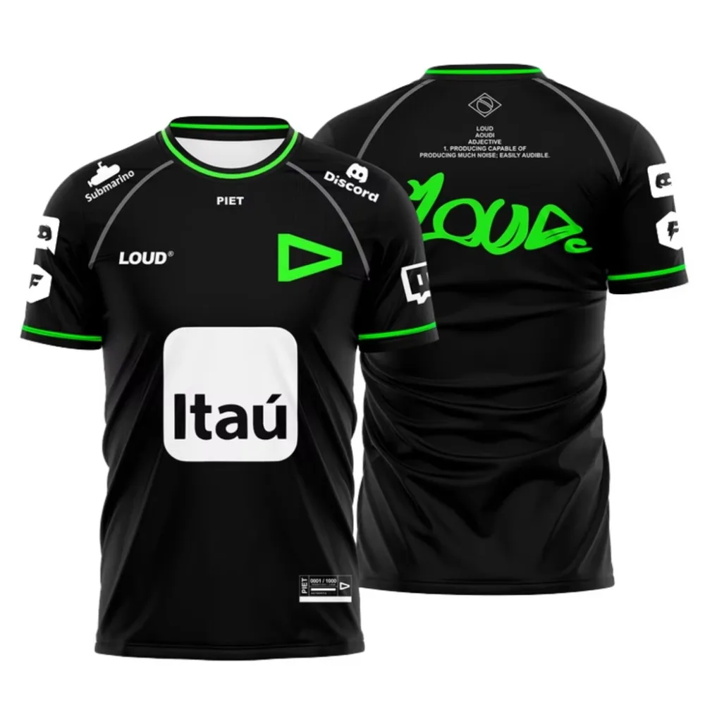 2024 lol loud esport team sportswear customizable ID 3D printed T-shirt