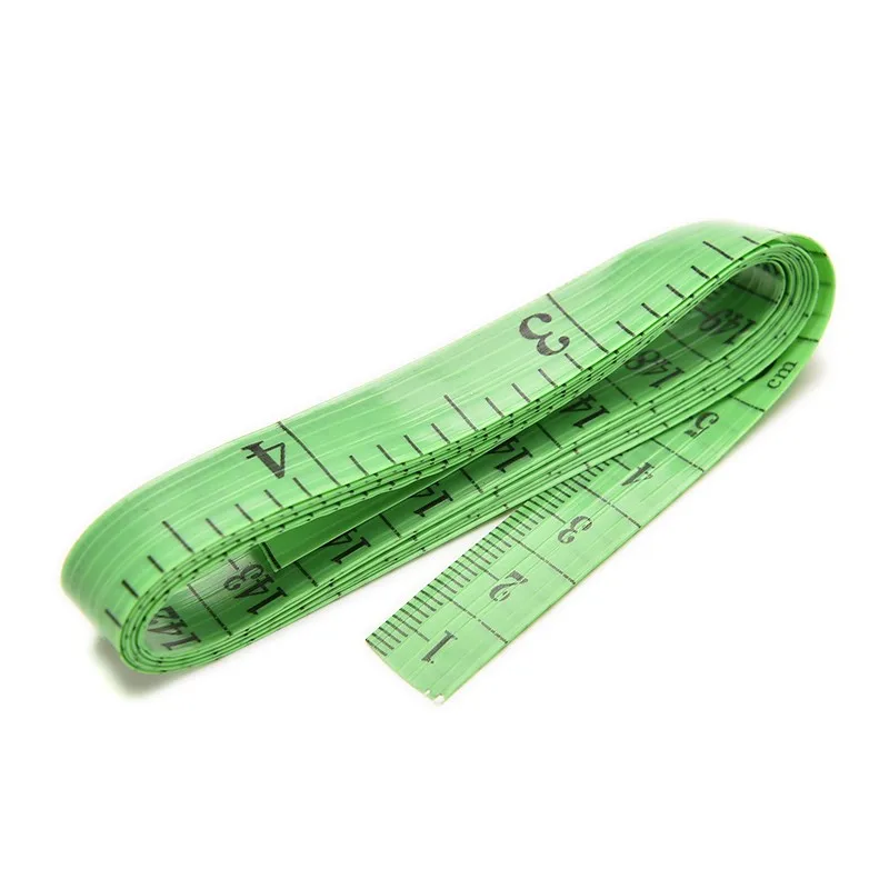 2 Pcs/lot Soft Flat 60 Inch 1.5 M Body Measuring Ruler Sewing Tailor Tape Measure Random Color