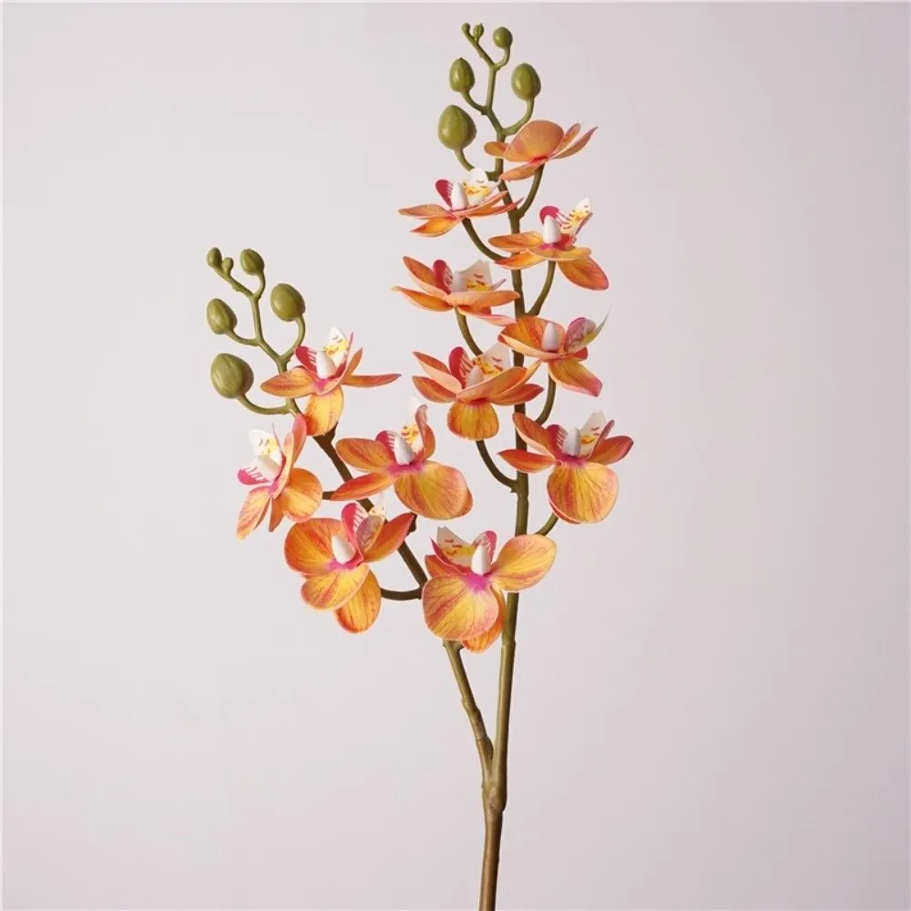 

12 Heads Artificial Phalaenopsis Flower Moth Orchid Single Branch Simulation Butterfly Orchid DIY Flower Arrangement