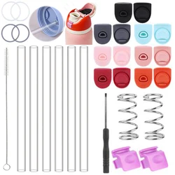 For Owala FreeSip 24/32oz Cup Accessories Transparent Straw Seal Bottle Cap Bottle Seal Ring Water Bottle Lid Mouth Push Button