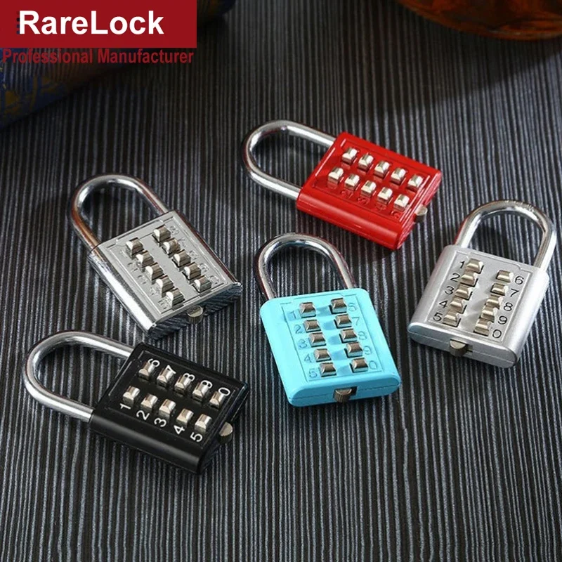 Anti-theft Button Combination Padlock Digit Push Password Lock for GYM Locker Drawer Cabinet Door DIY Hardware Rarelock ZS74 G