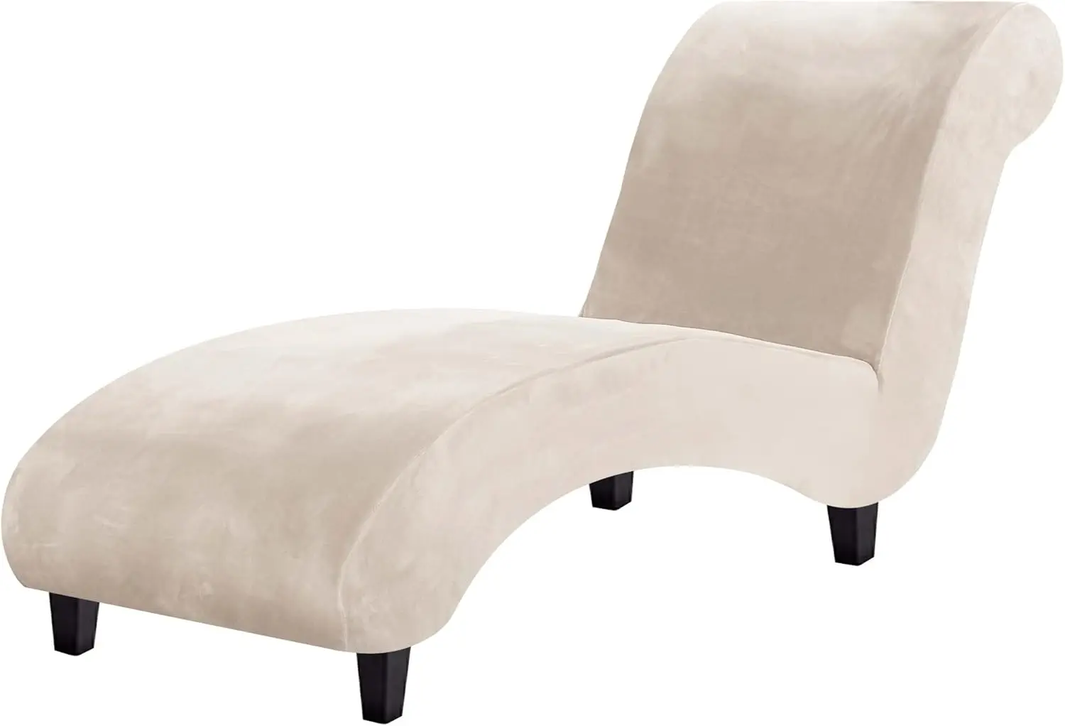 

Chaise Lounge Cover Indoor Velvet Chaise Slipcover High Stretch Lounge Chair Cover Luxury Armless Chaise Cover for Living