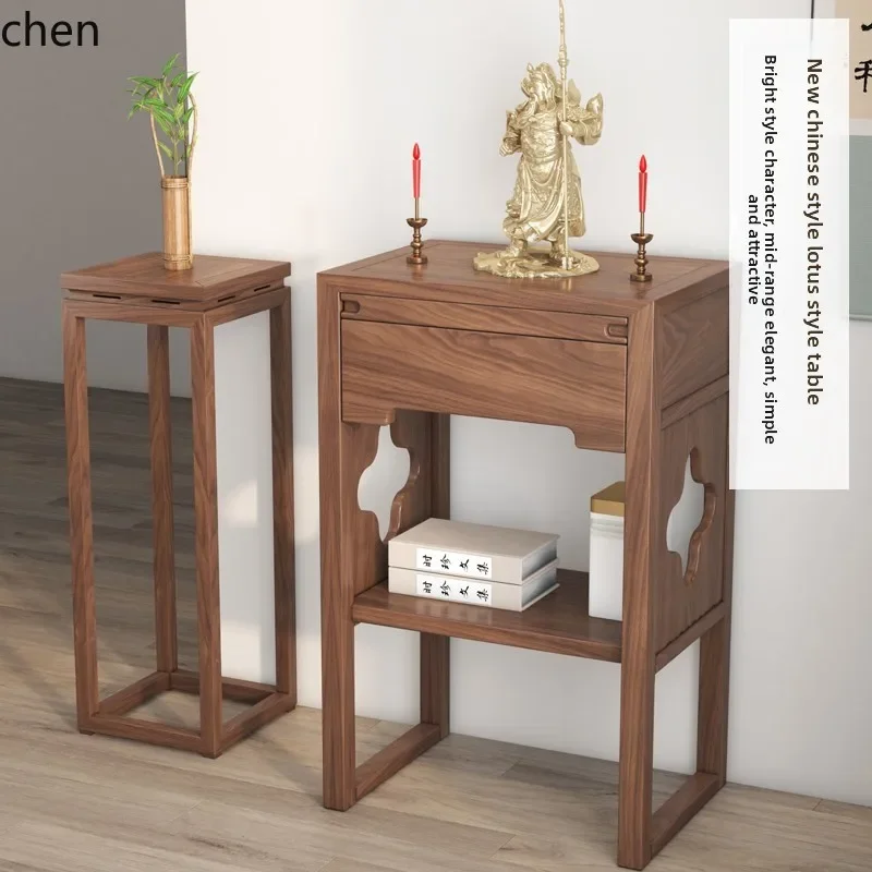 Solid Wood Small Serving Table Incense Case Household Serving Table Buddhist Table Buddhist Shrine Shrine