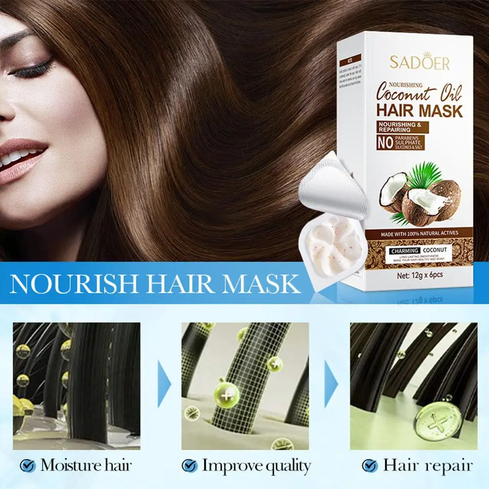 Coconut Oil Hair Conditioner Hair Smoothing Straightening Nourish Repair Treatments Keratin Hair S Damaged Frizz H V7s7