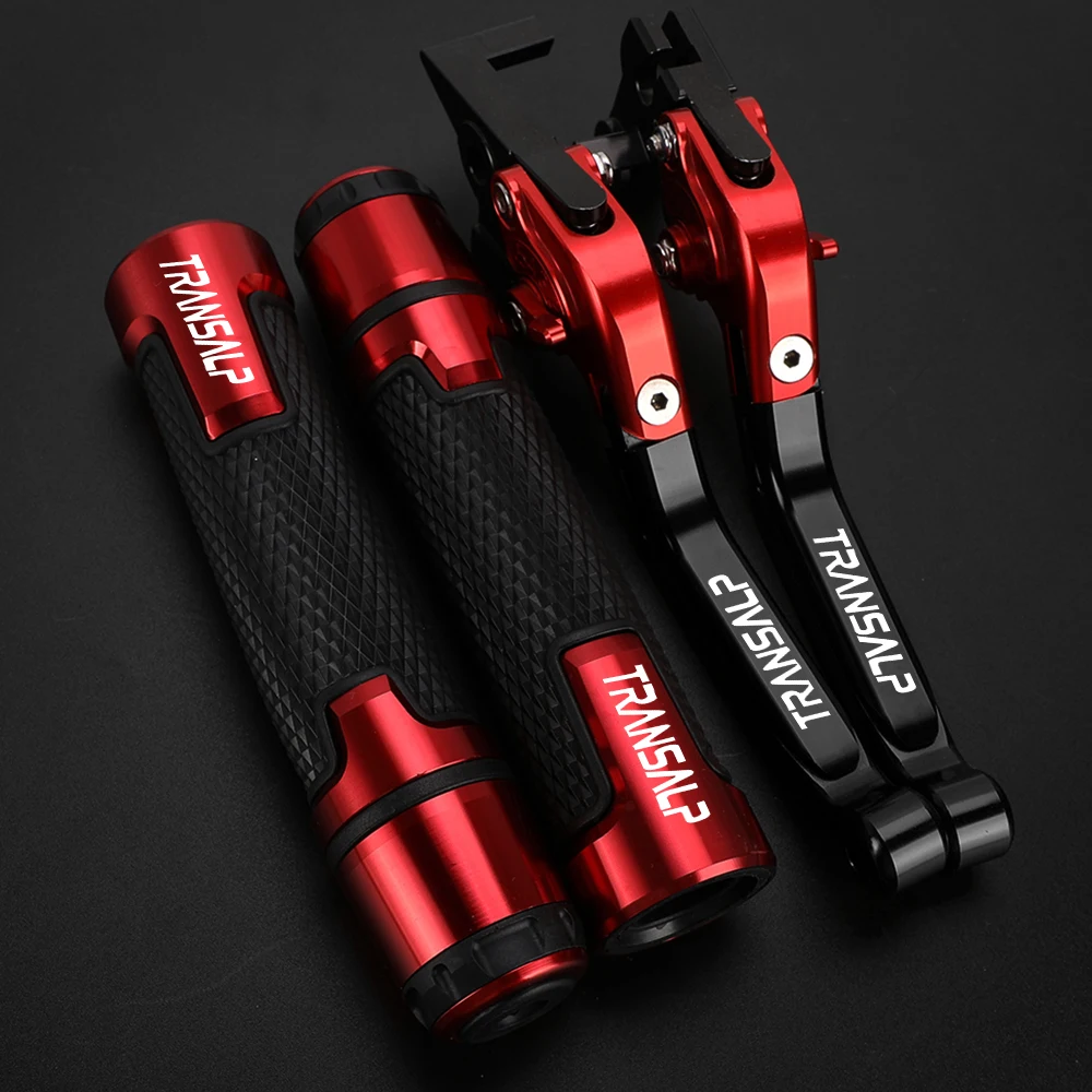 

Motorcycle CNC Aluminum Adjustable Brake Clutch Levers Handlebar Hand Grips Ends FOR HONDA TRANSALP 1988 1987 TRANSALP600VH/VJ
