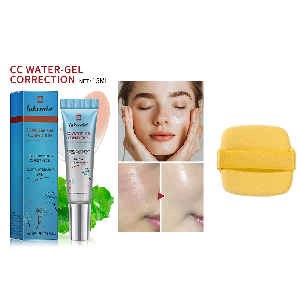 3 stks CC Crème Kleur Veranderende Vloeibare Foundation Centella Koreaanse Hoge Dekking Foundation Foundation Crème voor Gezichtsbasis Make-up