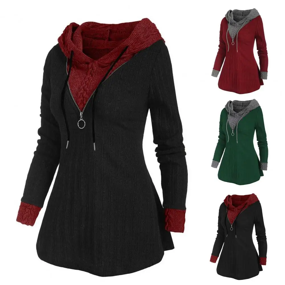 Women Pullover  Windproof   Women Blouse Women Hooded Sweatshirt Winter Clothing