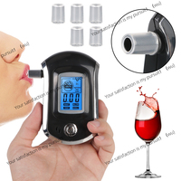 Manual Breath Drunk Driving Analyzer Digital Breath Alcohol Tester Mini LCD Screen Professional AT6000