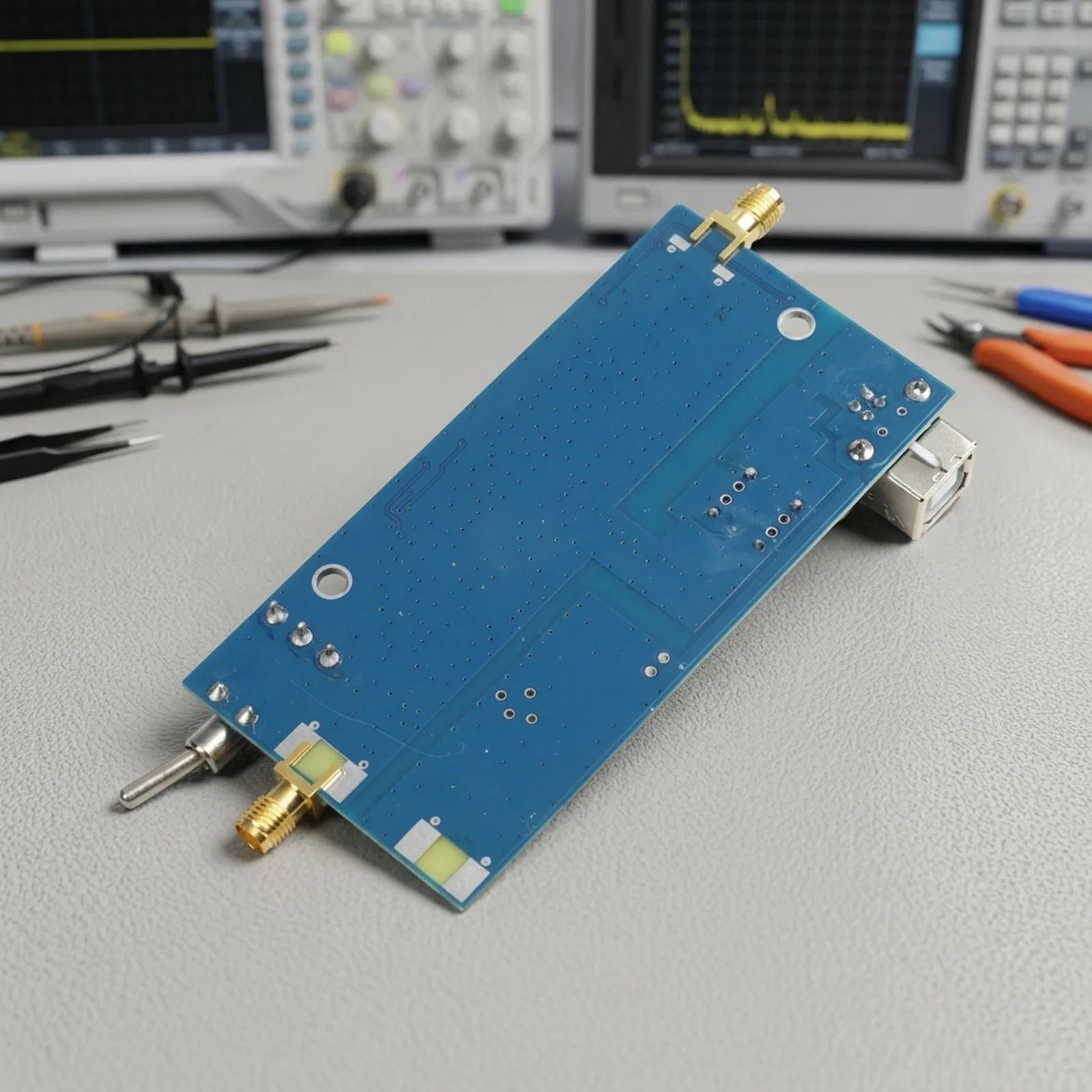 RF Board 125MHz Upconverter For Radio Experiments Adjustable Local Oscillator Frequency Electric Instrument Part