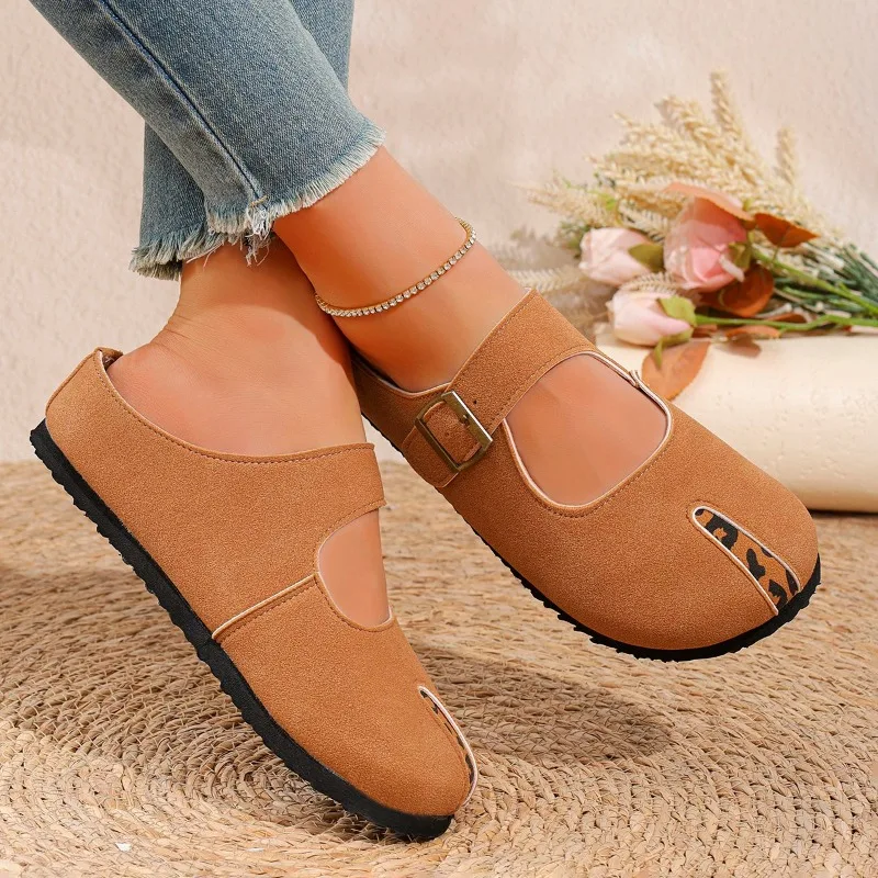 

Новинка 2024, женские нескользящие мягкие тапочки, верхняя одежда, полуслипоны, женская модная обувь, универсальная женская обувь