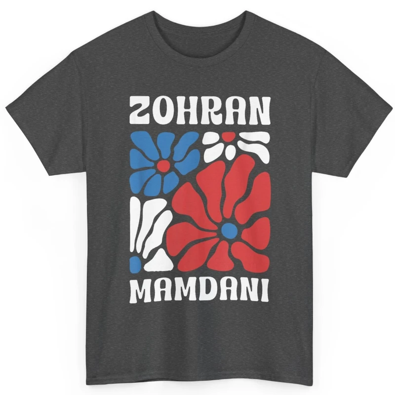 دعم Zohran Mamdani لـ Mayor NYC انتخابات الرجال والنساء المطبوعة القطن التي شيرت طاقم الرقبة قصيرة الأكمام قميص الموضة عادية