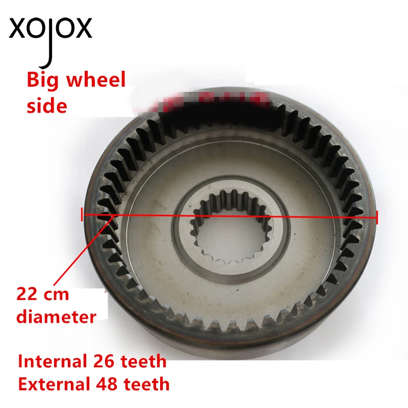 

XOJOX For Mingyu small loader shovel wheel side axle ring gear Large medium differential gear ring gear reduction half shaft