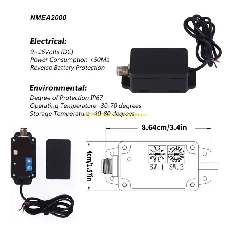 

R53D Эффективная передача данных Преобразователь NMEA2000 Подходит для яхт CX5001 Идеально подходит для профессиональной простой