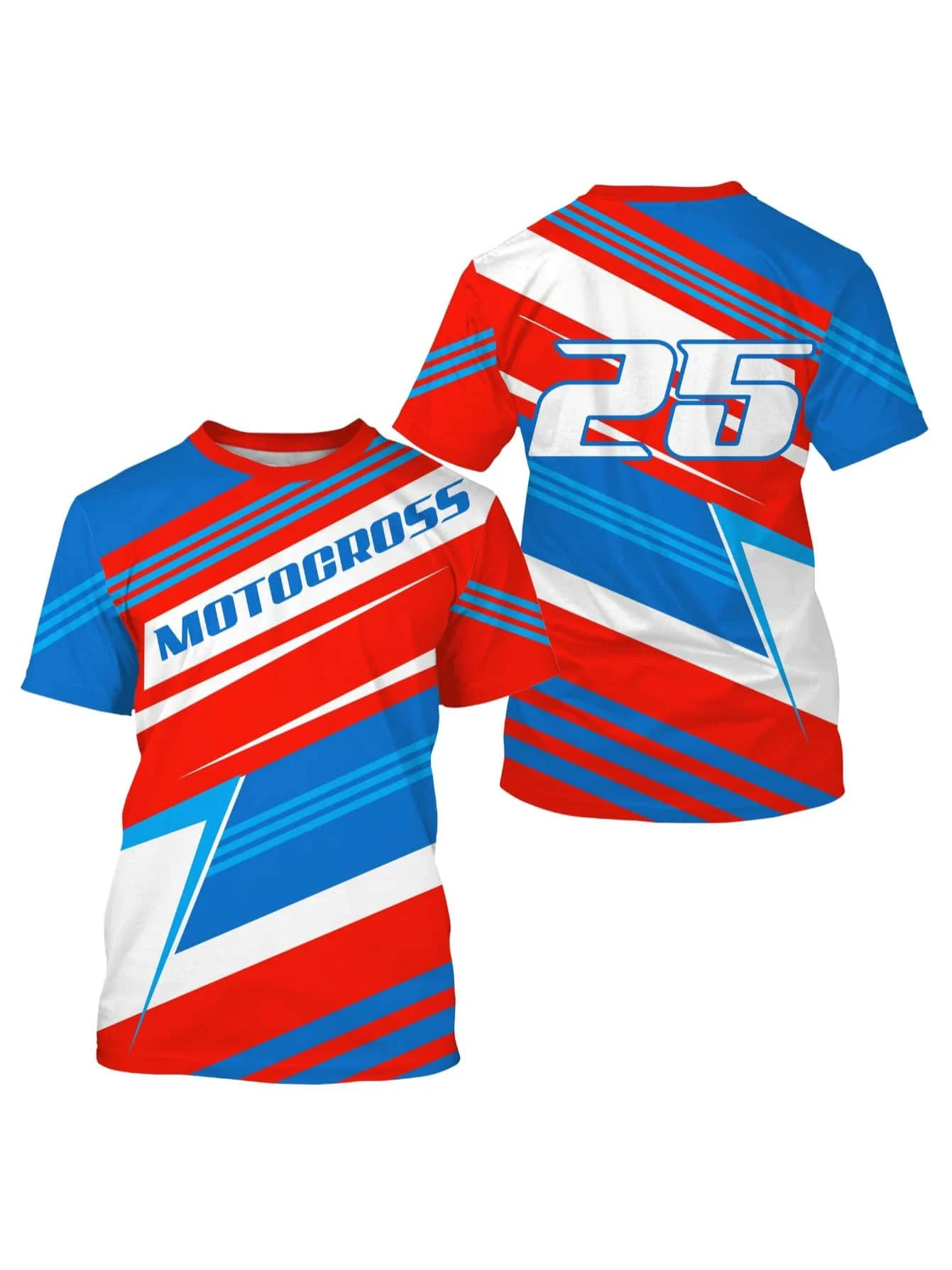2026 New Men's and Women's MOTO Off-road Motorcycle Short-sleeved Outdoor Cycling Camping Fitness Family Tops