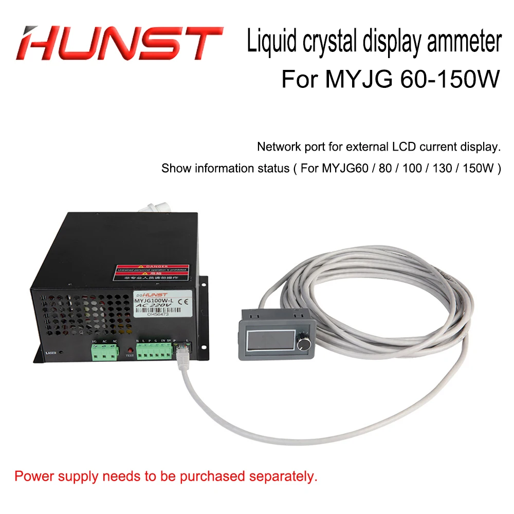 HUNST LCD Display Current Meter For Test CO2 Laser Power Supply External Screen DIY MYJG Series Monitor Equipment Parts