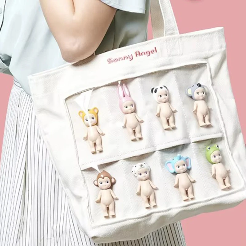 Sonny Angel Show Baby Bag Commuter Large Capacity Cute Versatile Transparent Baby Bag Shoulder Bag Tote Bag