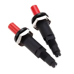 2Pc Piezo Ceramic Ignitor Kit Grill Stove Igniter Spark Plug Push Button Ceramic Fit For Gas Heaters BBQ Grill Igniter Gas Stove